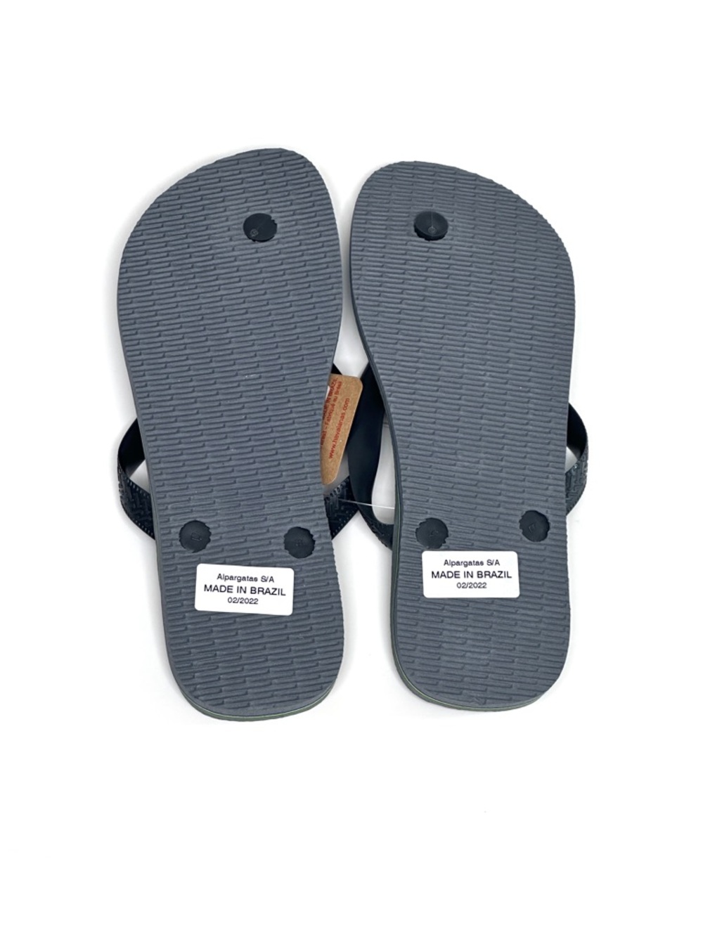 Havaianas Brazil Logo Flip-Flop Sandals Gray Mens Size 8, Euro 41/42 Womens 9/10 - Picture 2 of 5